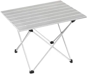 Aluminum Alloy Portable Table Outdoor Furniture Foldable Folding Camping Hiking Desk Traveling Outdoor Picnic Table Furniture