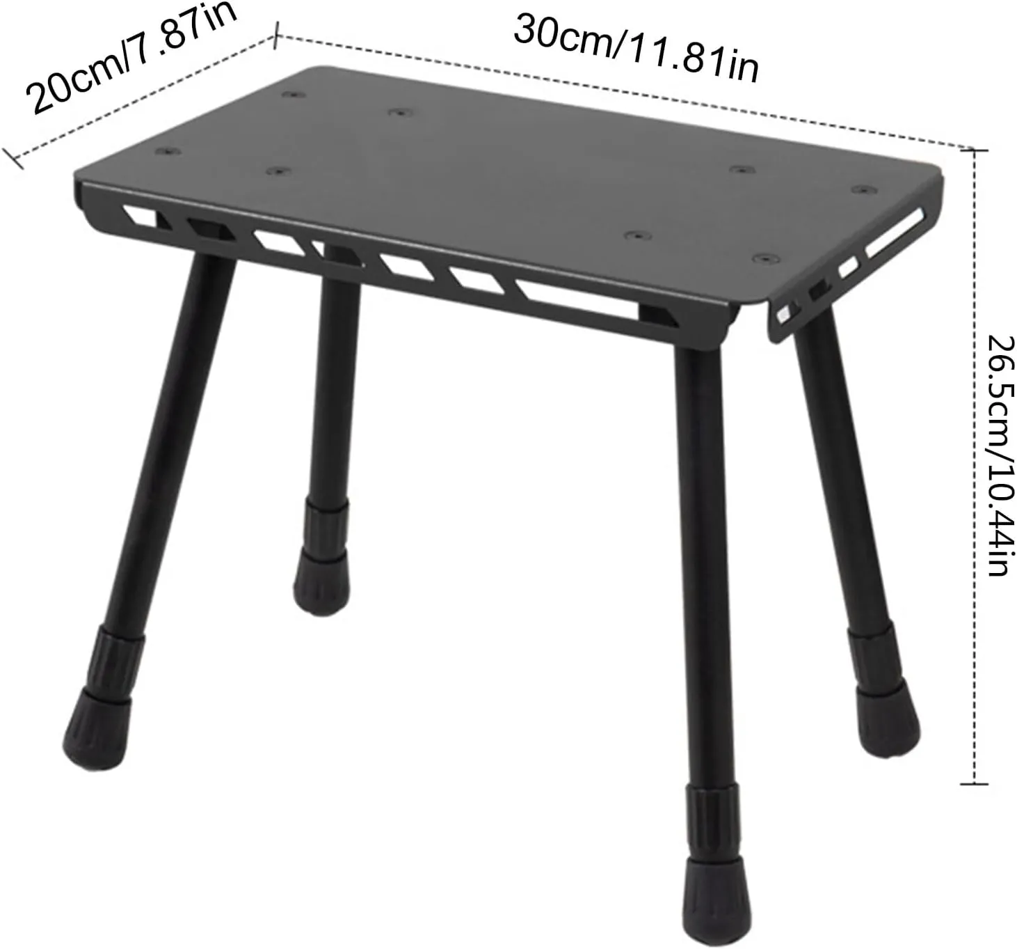 Aluminum Alloys Folding Small Chair Small Table for Camping Picnics Practical 2 in 1 Folding Table Stool Outdoor Camping