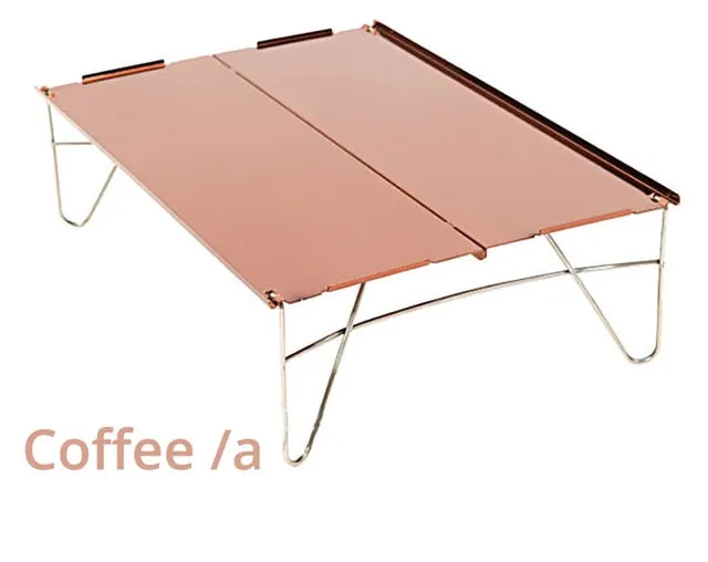 Aluminum Brown Table Durable Chic