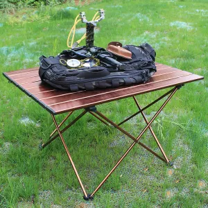 Aluminum Brown Table Durable Chic