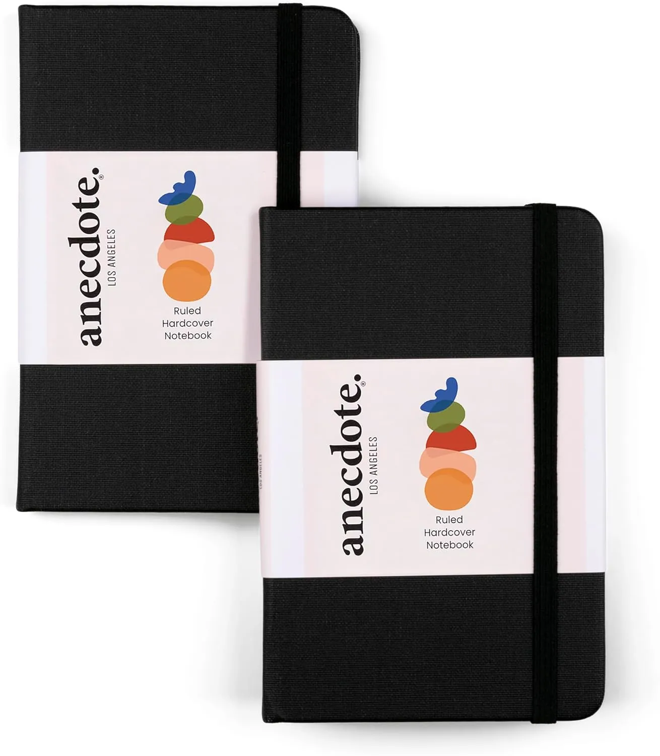 ANECDOTE. Small Notebook (2 Pack) - Premium Quality Pocket Journal for Writing Notes - Compact, Durable, Ideal Travel Journal for Notes & Lists - Expand Your Creative Potential! (Black)