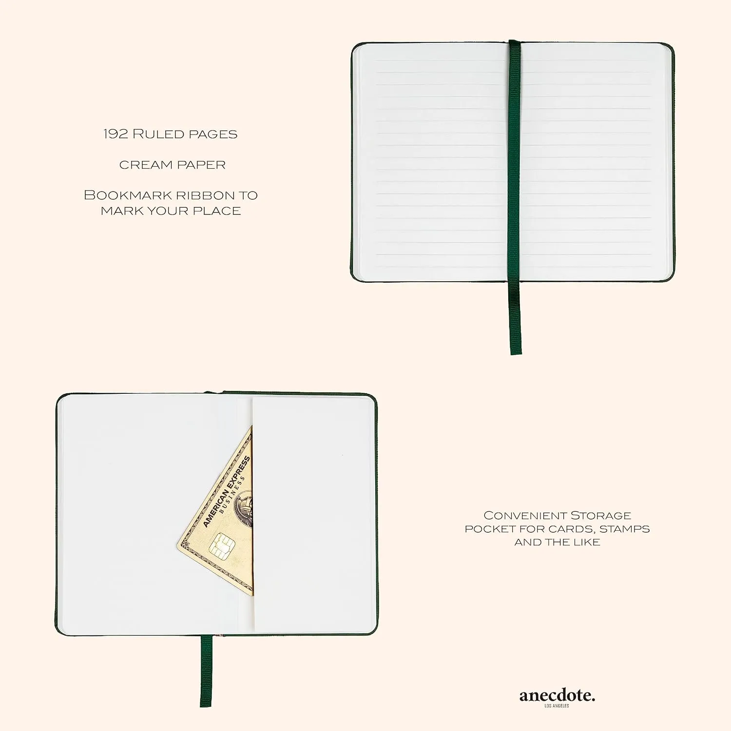 ANECDOTE. Small Notebook (2 Pack) - Premium Quality Pocket Journal for Writing Notes - Compact, Durable, Ideal Travel Journal for Notes & Lists - Expand Your Creative Potential! (Black)