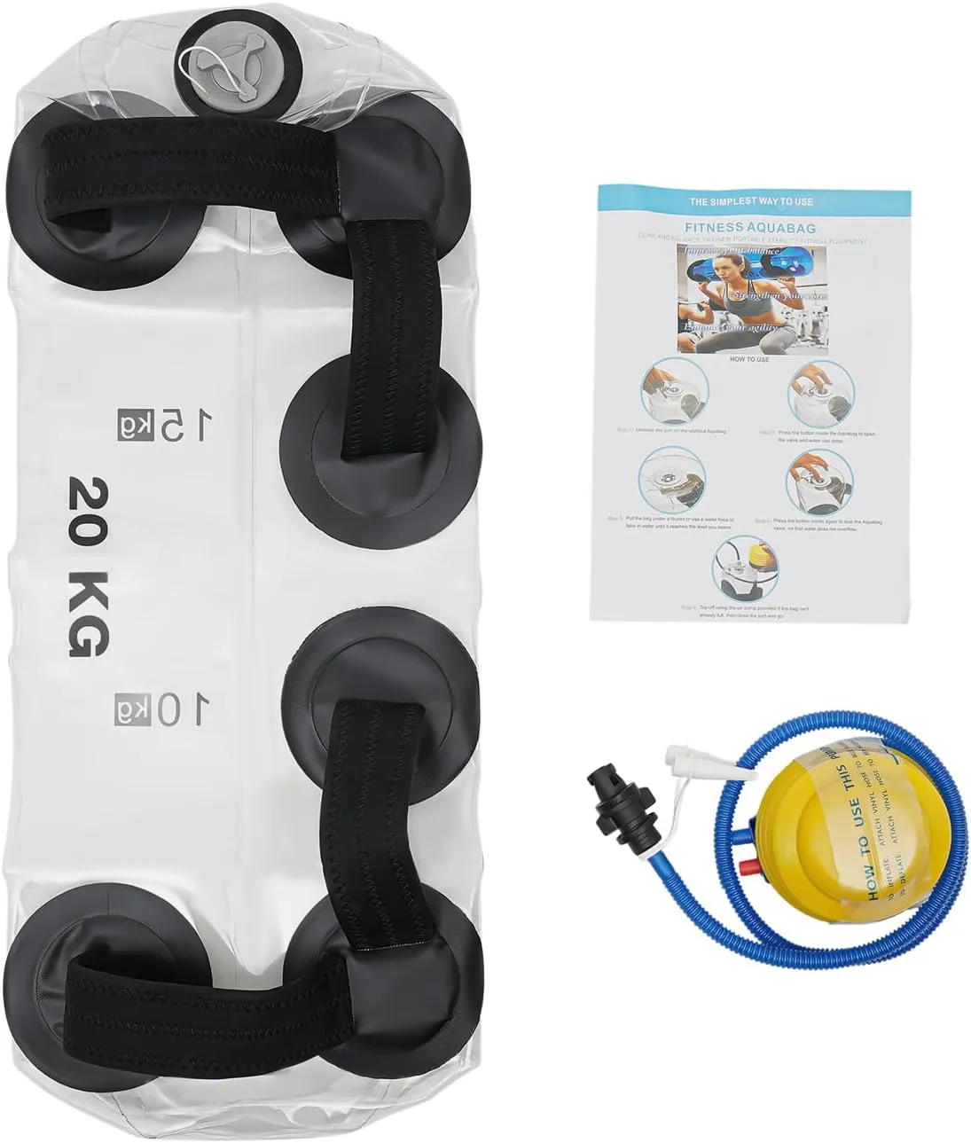 Aqua Bag Instead of sandbag, Training Power Bag with Water Weight, Fitness Water Weight Aqua Bag, Training Water Bag, Portable Stability Fitness Equipment