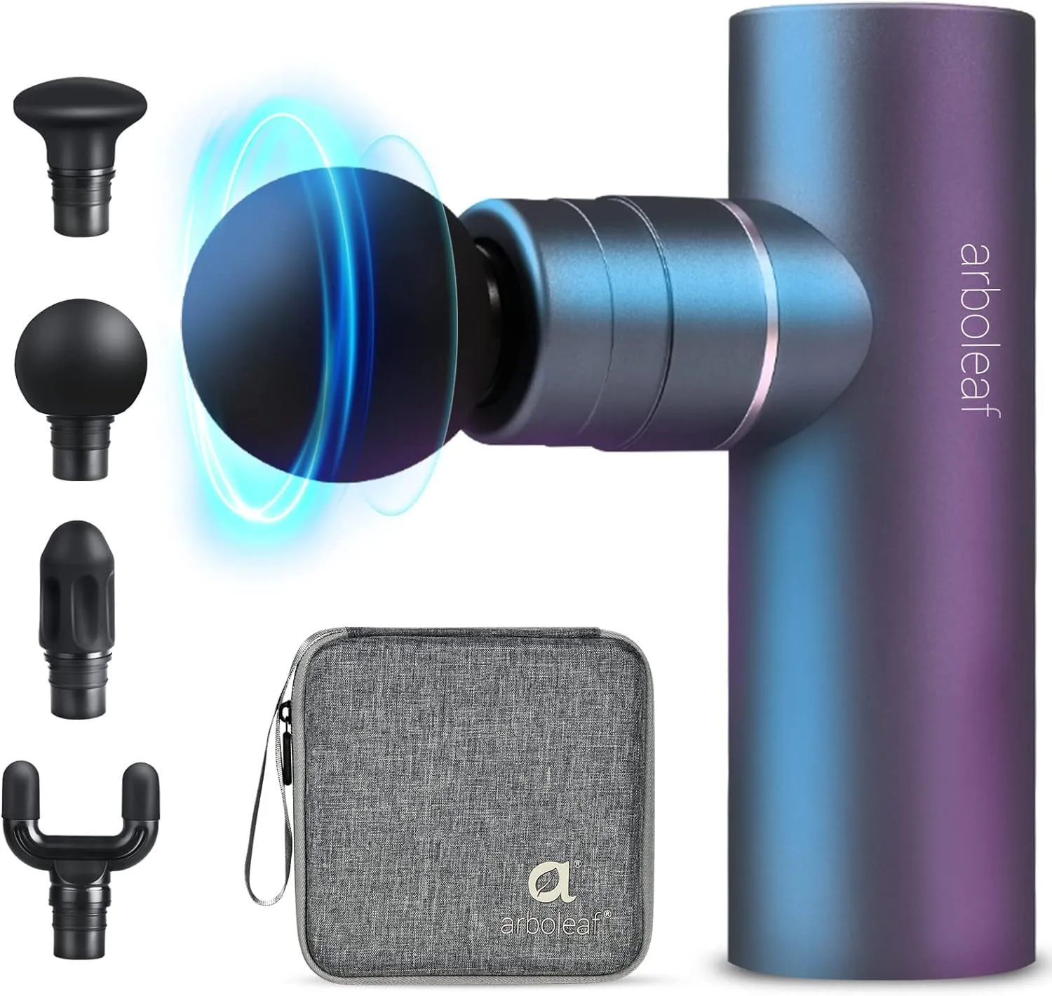 arboleaf Massage Gun Deep Tissue, FSA HSA Eligible Items, Full-Metal Electric Portable Hand Held Massager Gun with Case for Back, Body Sore Muscles, Pain Relief, Gifts for Dad, Office, Home, Athletes