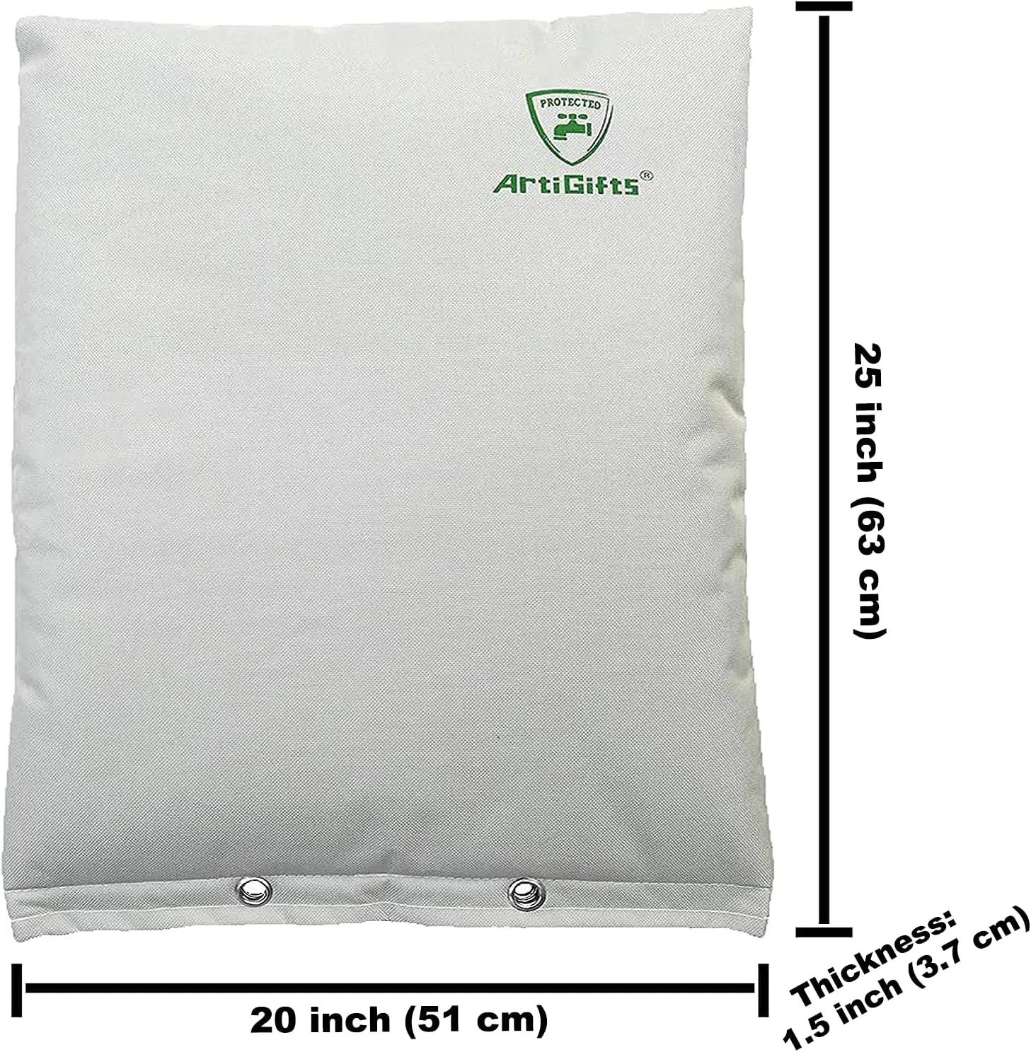 ArtiGifts Insulated Pouch - Backflow Insulation Cover for Winter Freeze Protection, Pale Khaki, 20’’W x 25’’H - Measure Before Purchase