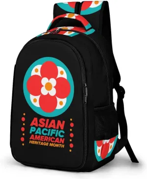 Asian American And Pacific Islander Heritage Month Backpack for Worker Teacher Business Hiking Travel Bag Shoulders Bag