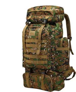 Assault Pack - 80l Outdoor Hiking Backpack Men, Waterproof Men Hunting Backpacks | Large Outdoor Backpack Men, Large Trekking Assault Rucksack Pack for Outdoor Activities Mountaineering, Trekking