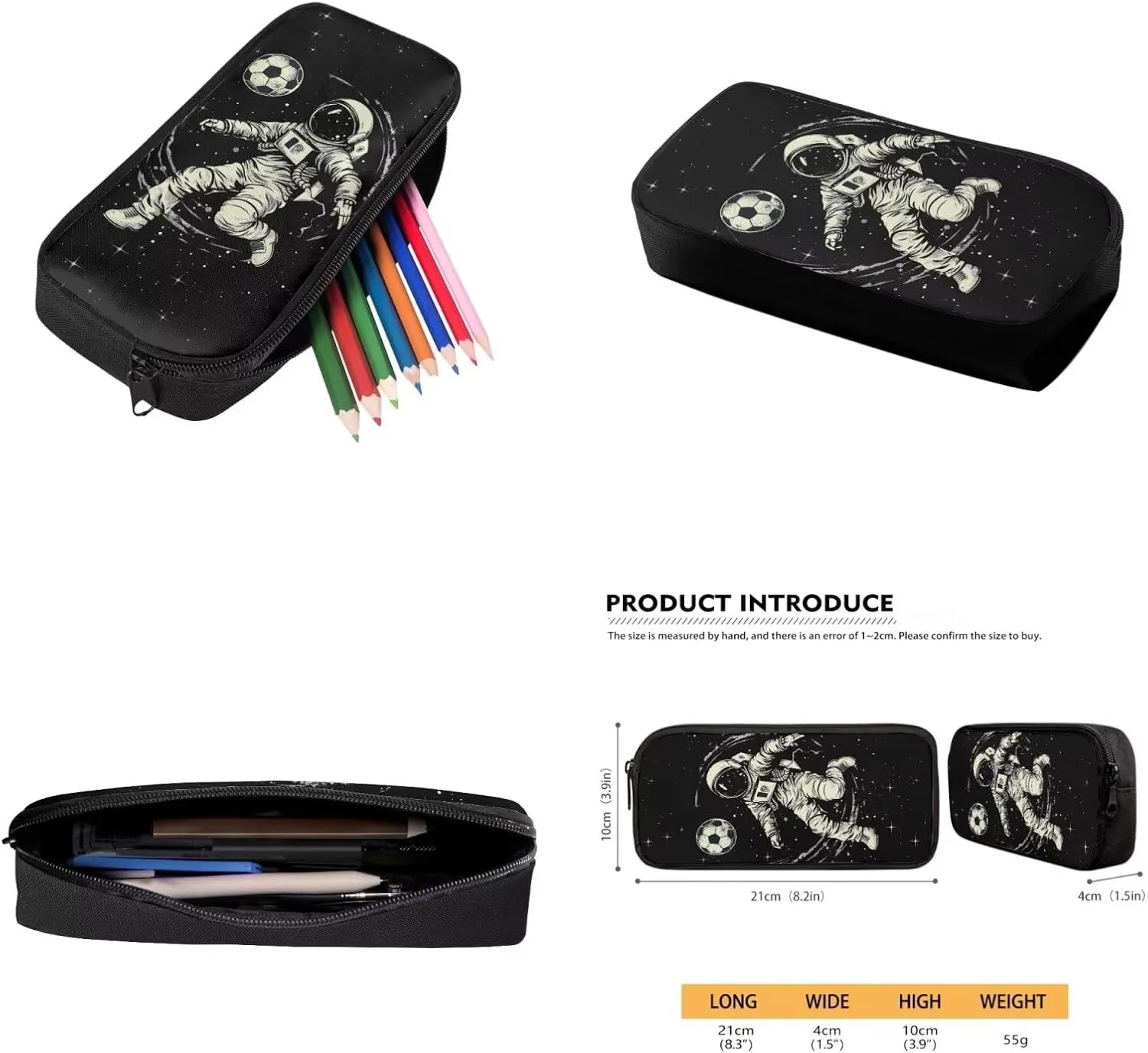 Astronaut Axolotl Bookbags for 7Th Grade Boys Backpack and Lunch Box Set Water Bottle Sleeve Pencil Case Zipper 4-In-1 School Supplies for Teen Boys Kids Students Back To School