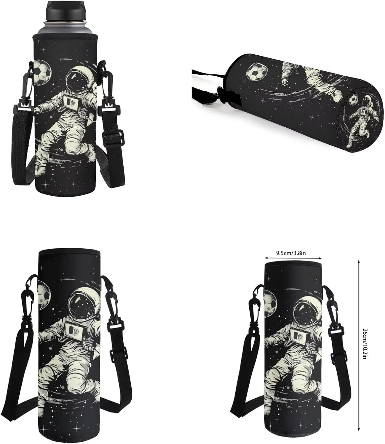 Astronaut Axolotl Bookbags for 7Th Grade Boys Backpack and Lunch Box Set Water Bottle Sleeve Pencil Case Zipper 4-In-1 School Supplies for Teen Boys Kids Students Back To School