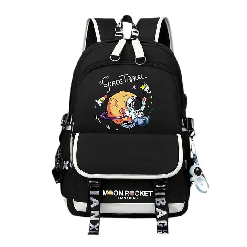 Astronaut Backpack – Large-Capacity Waterproof School Bag for Kids