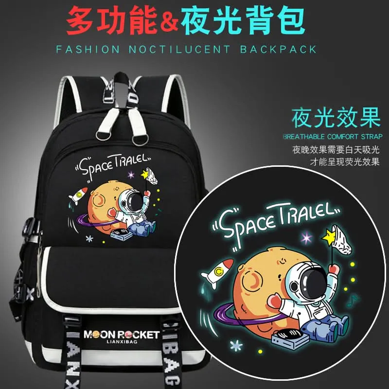 Astronaut Backpack – Large-Capacity Waterproof School Bag for Kids