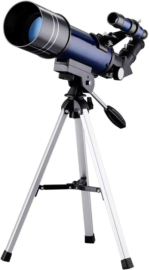 Astronomical Telescope, 70mm Refractor Telescope Moonwatching s Adults Astronomy Beginner 16X 66X Lens with Finder Scope