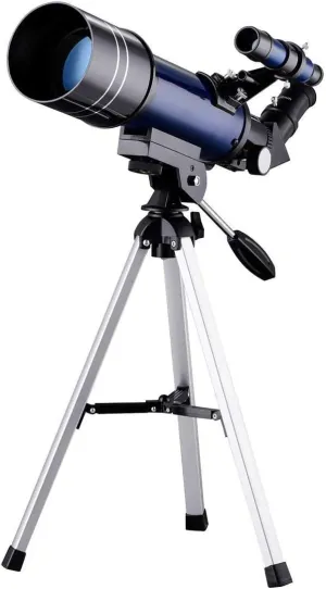 Astronomical Telescope, 70mm Refractor Telescope Moonwatching s Adults Astronomy Beginner 16X 66X Lens with Finder Scope