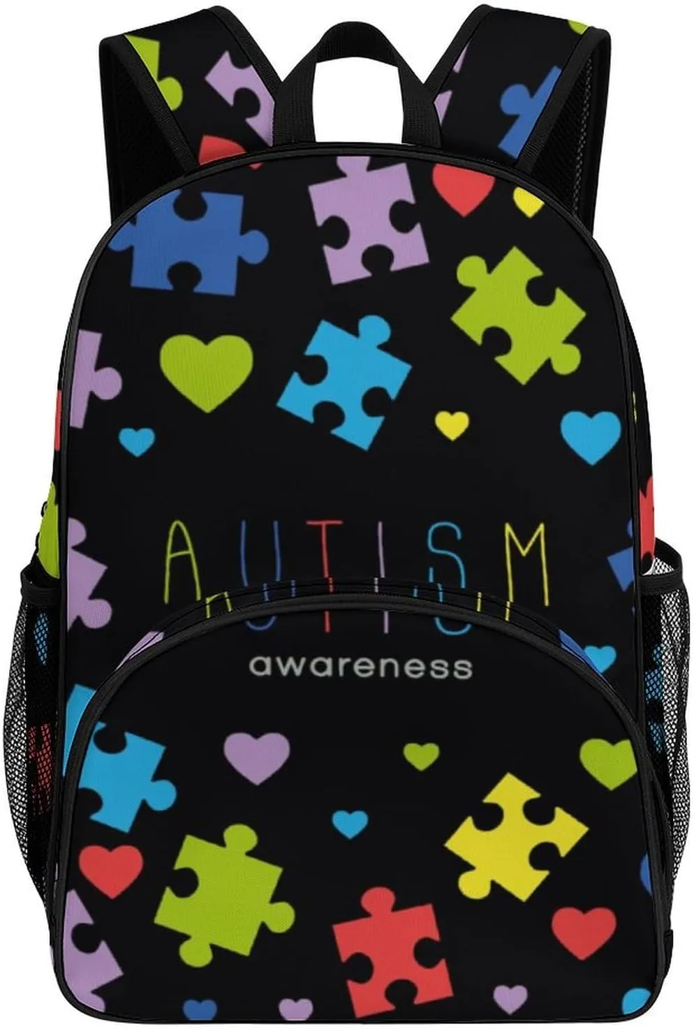 Autism Awareness Backpack for Worker Teacher Business Hiking Travel Bag Shoulders Bag