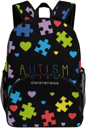 Autism Awareness Backpack for Worker Teacher Business Hiking Travel Bag Shoulders Bag