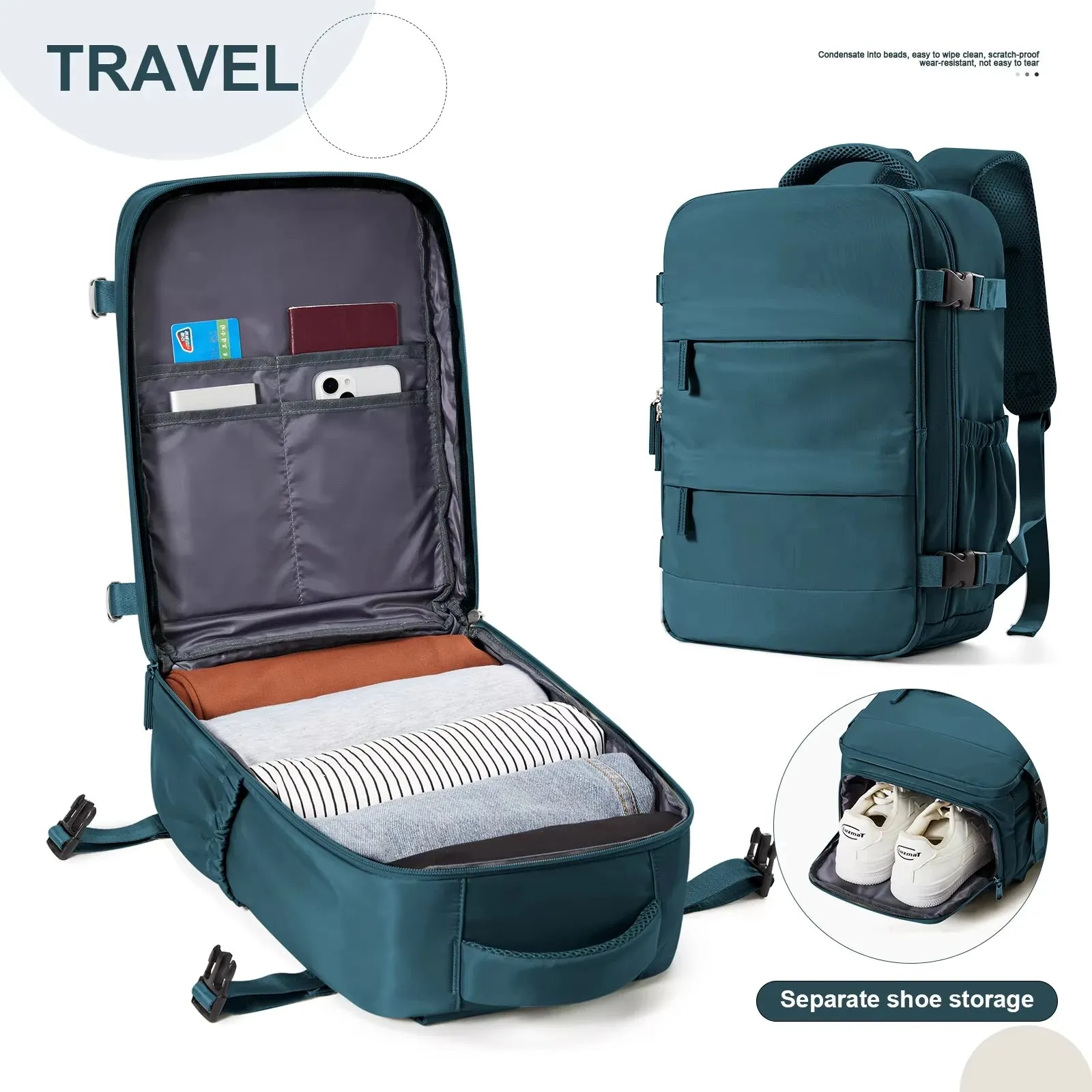 Backpack FLCC Nylon Waterproof Cabin Bag