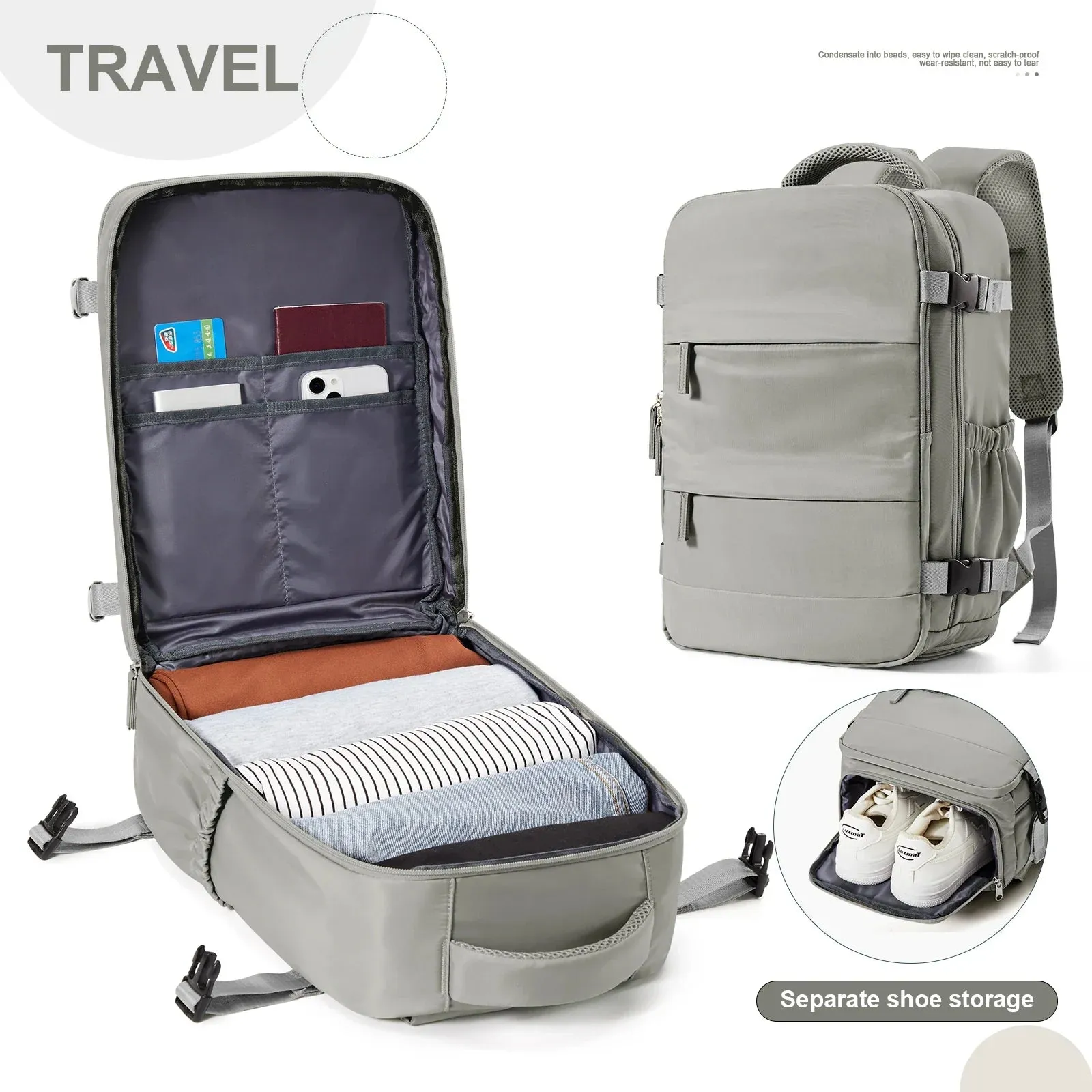 Backpack FLCC Nylon Waterproof Cabin Bag