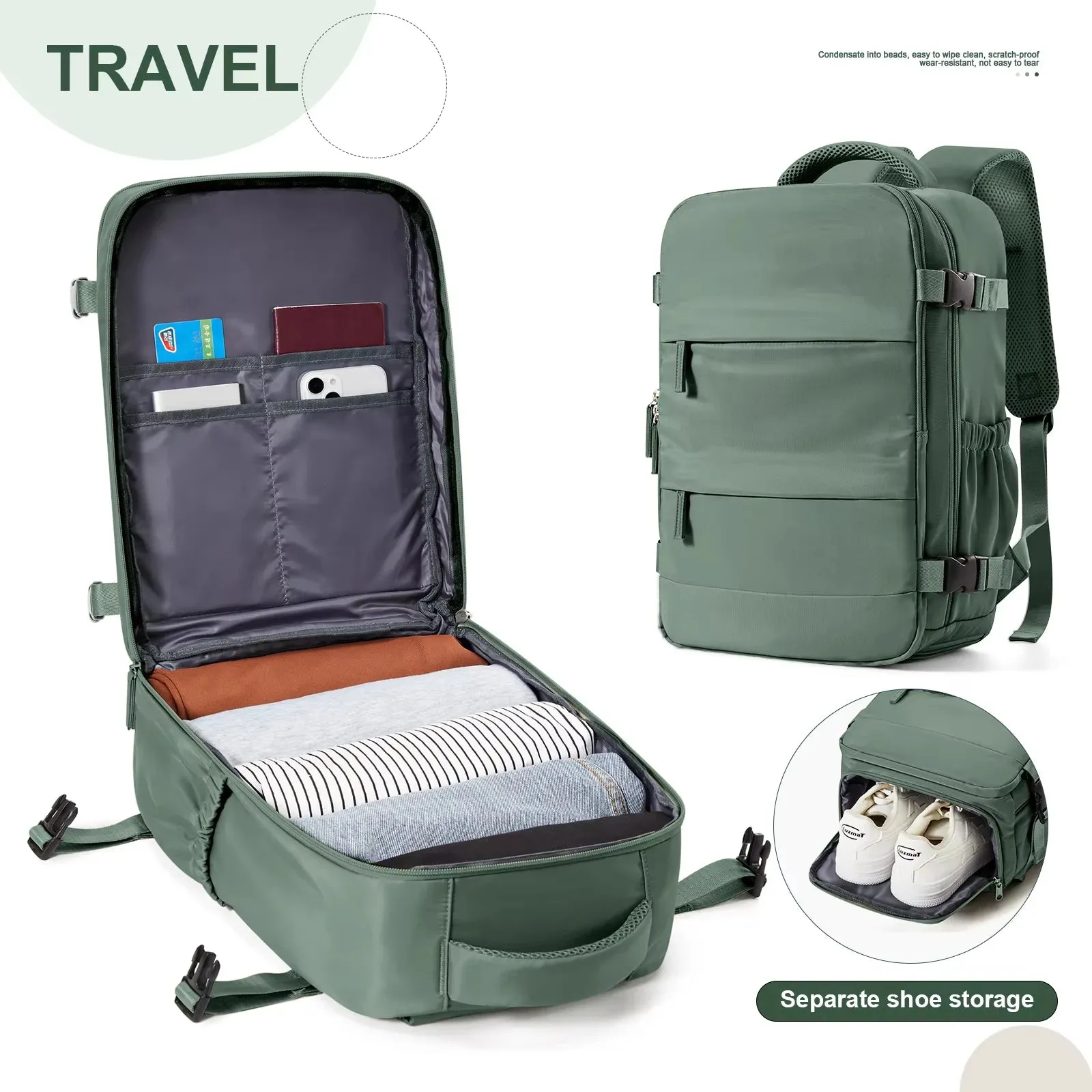 Backpack FLCC Nylon Waterproof Cabin Bag