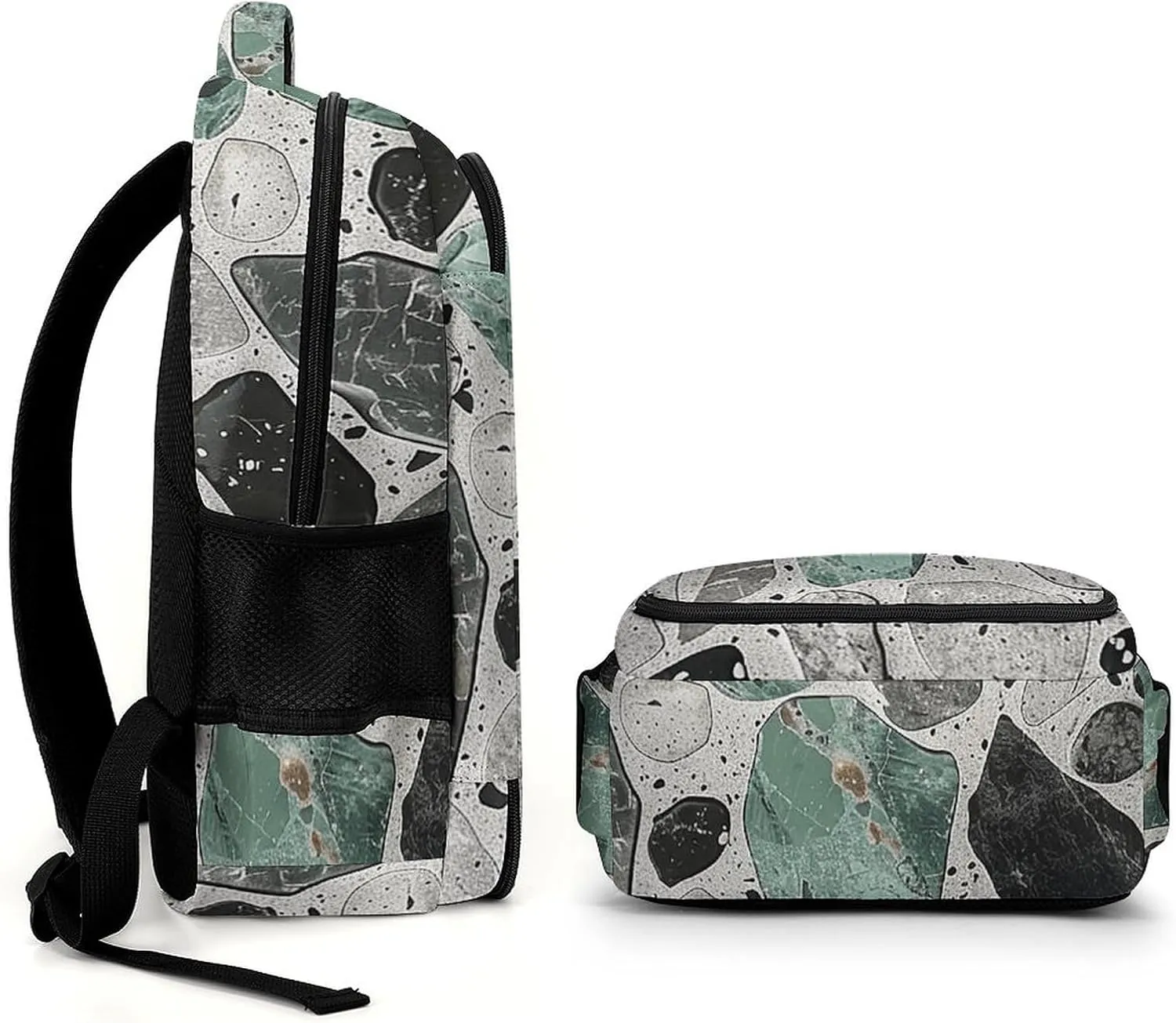 Backpack for Men Women Laptop Backpack Gray And Black Casual Daypack Laptop Bag for Travel