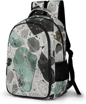 Backpack for Men Women Laptop Backpack Gray And Black Casual Daypack Laptop Bag for Travel