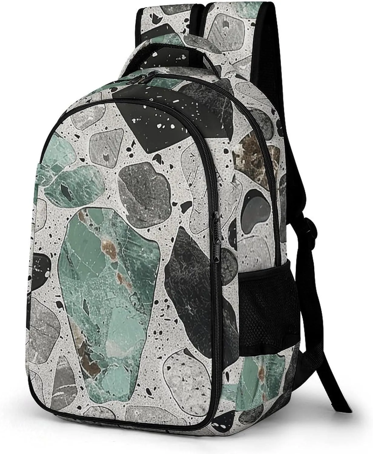Backpack for Men Women Laptop Backpack Gray And Black Casual Daypack Laptop Bag for Travel