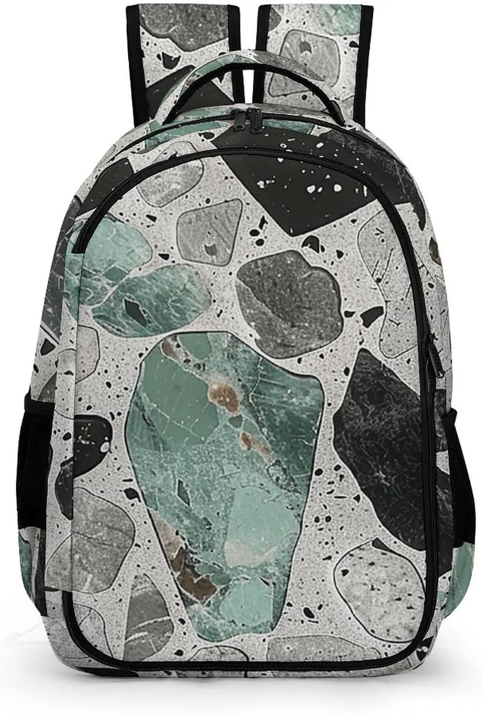 Backpack for Men Women Laptop Backpack Gray And Black Casual Daypack Laptop Bag for Travel