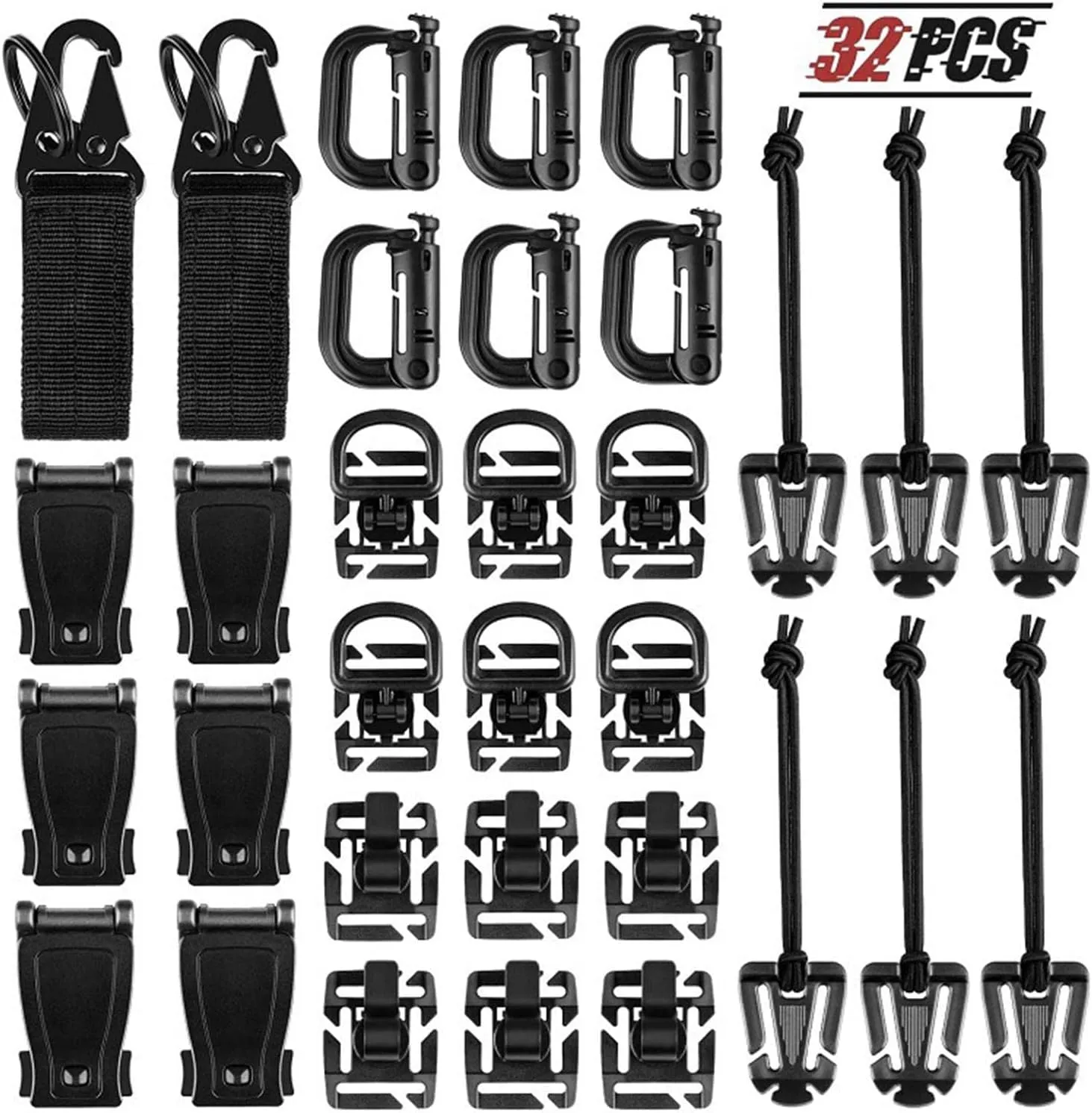 Backpack Holder for Trekking Sticks with Elastic Bands