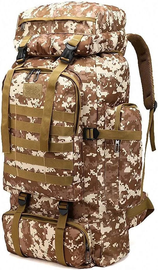 Backpack Oxford 80L Sports Camping Trekking Hiking Hunting Bags 3
