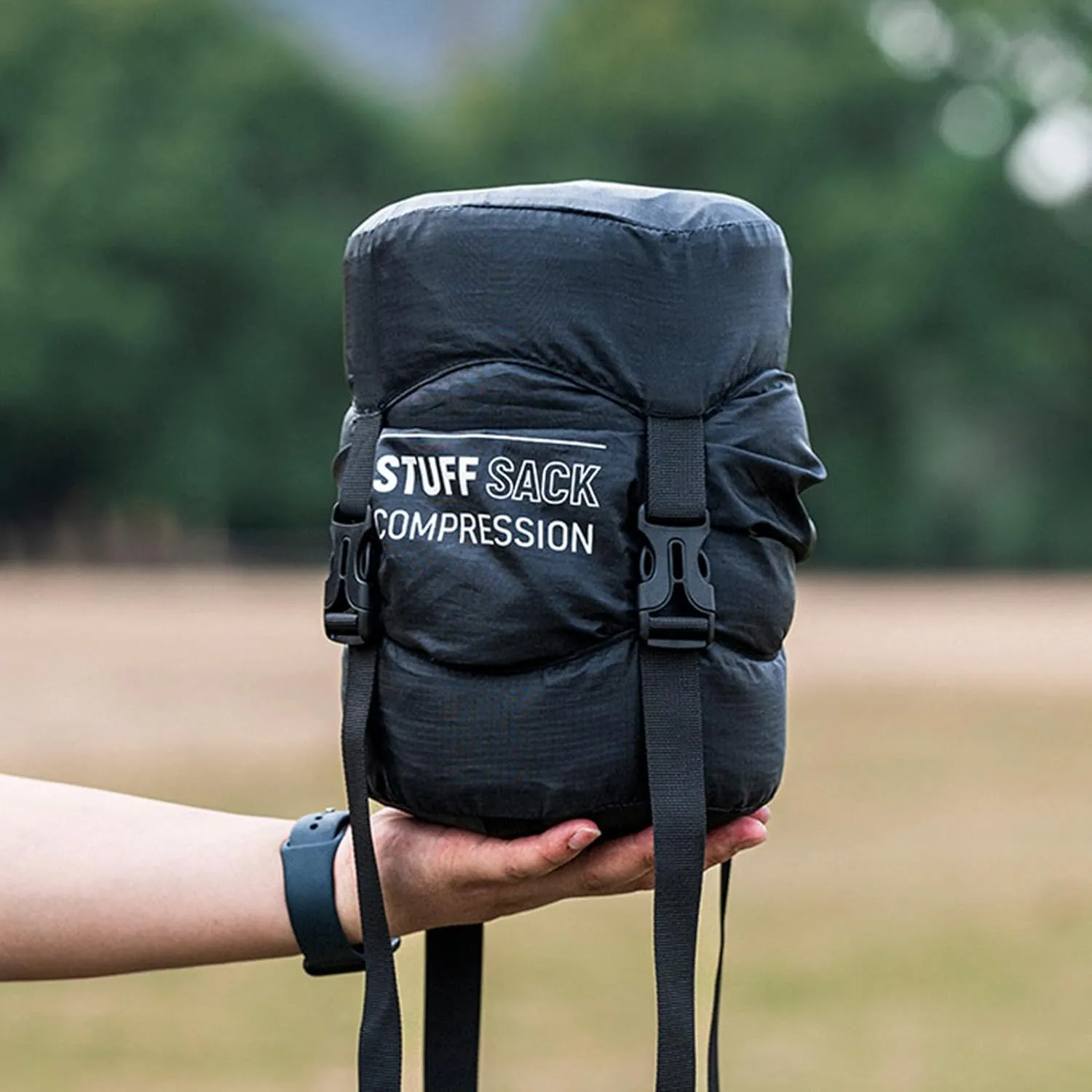 Backpacking Compression Bag, Quick-Dry Stuff Sacks for Backpacking, Lightweight Breathable Reusable Outdoor Gear for Hiking Supplies Camping Travel