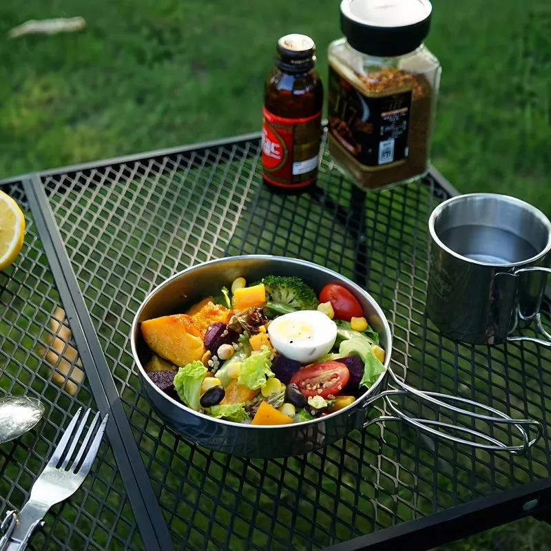 BBQ Mesh Lightweight Portable – Camping Picnic Table Table Powerful Heavy reduction Folding &