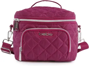 BEBE Women's Gigi Reusable Insulated Lunch Box Tote Bag, Wine, One Size