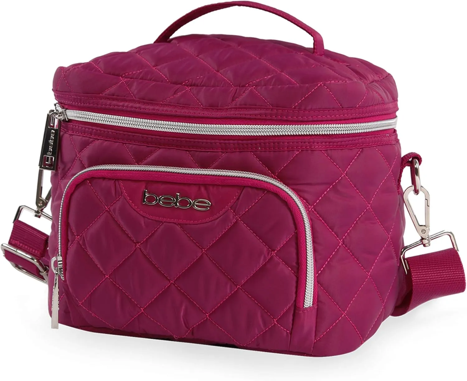 BEBE Women's Gigi Reusable Insulated Lunch Box Tote Bag, Wine, One Size