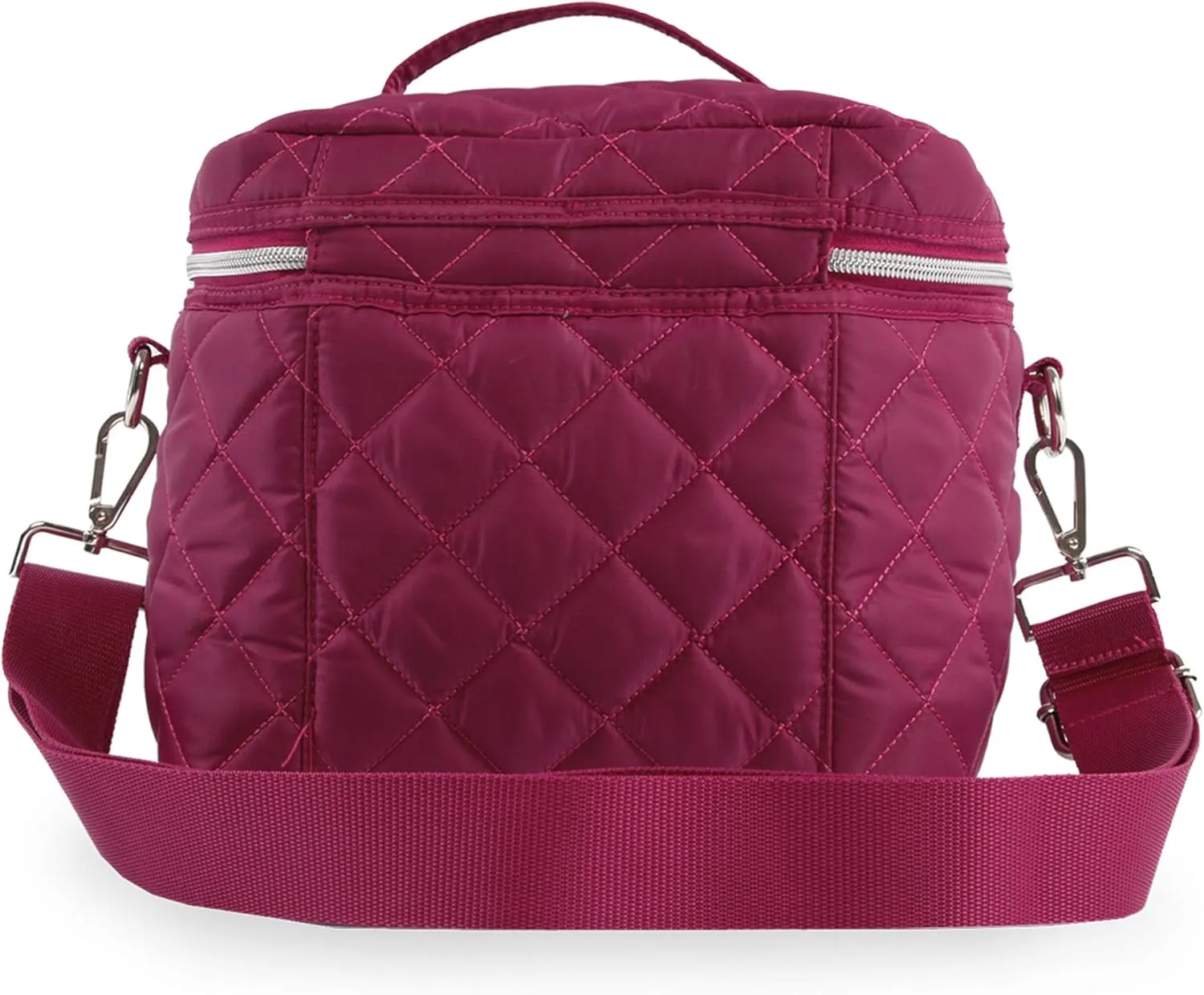 BEBE Women's Gigi Reusable Insulated Lunch Box Tote Bag, Wine, One Size