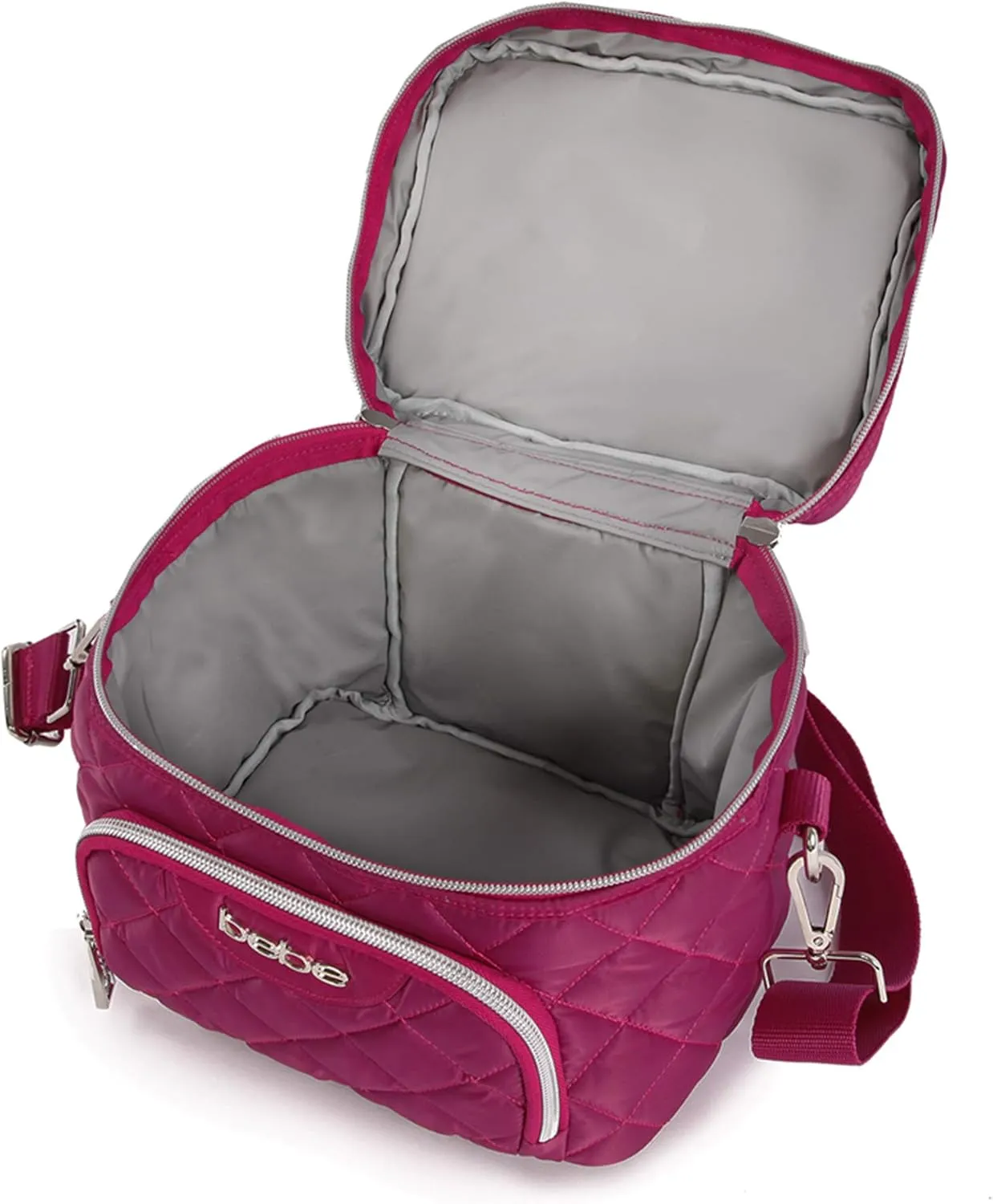 BEBE Women's Gigi Reusable Insulated Lunch Box Tote Bag, Wine, One Size