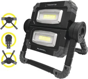 Bell Howell Worklight 360 Waterproof Portable Heavy-Duty Dual Lighting Easy to Use Multi-Position Handyman Plumber Mechanic Mega Task Light As Seen On TV