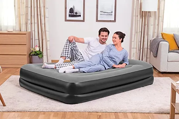 Bestway Unbelievable deal Secure x Airbed Two for with 1.52m x Inflatable Bed Electric Pump â Durable 2.03m Queen - Built-In