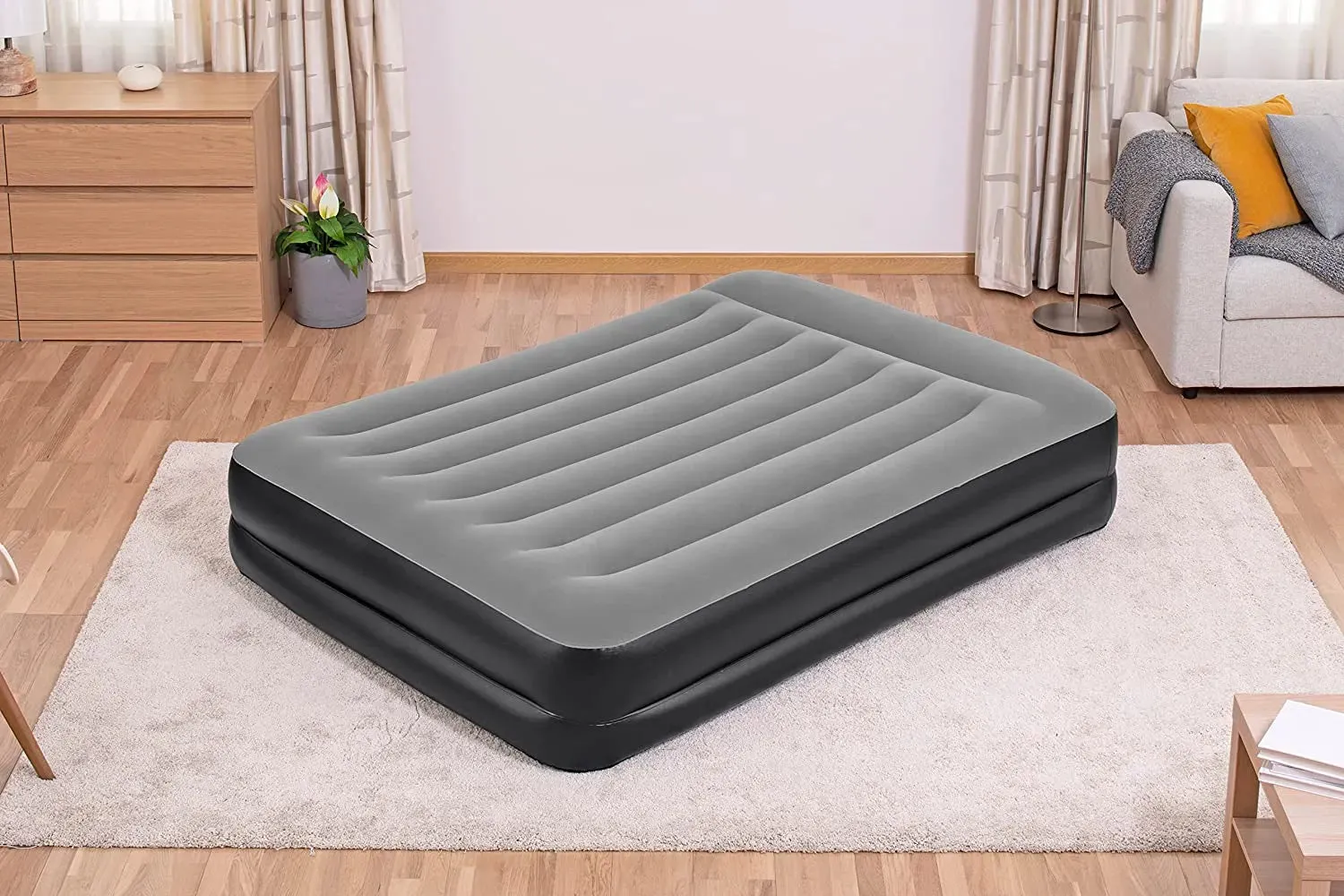 Bestway Unbelievable deal Secure x Airbed Two for with 1.52m x Inflatable Bed Electric Pump â Durable 2.03m Queen - Built-In