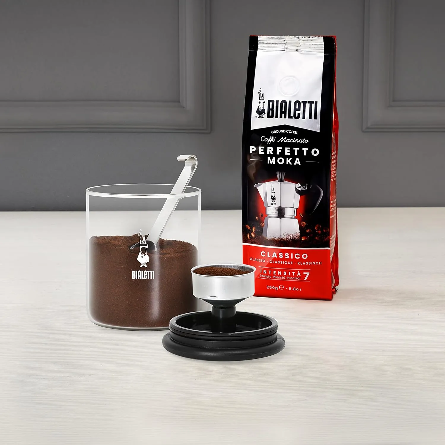 Bialetti Venus Espresso Maker Bundle with Smart Coffee Jar