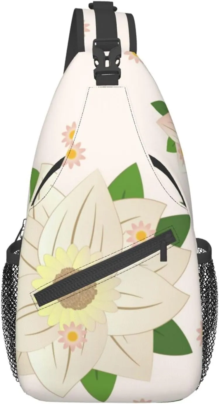 Blooming Hexagonal White Pattern Outdoor Hiking Backpack > Suitable For Men And Women Riding Strong And Sturdy High Storage Capacity Daily Travel