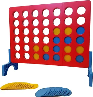 Bolaball 4 in a Row Tabletop Game – 1.8 Ft 4 to Score Game for Kids & Adults, Indoor/Outdoor Family Yard, Portable Party for Home, Picnic & Travel, Plastic Version.