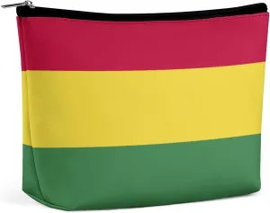 Bolivia Flag Travel-Friendly Makeup Bag Compact Cosmetic Organizer for Women Girls