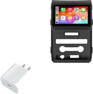 BoxWave Charger Compatible with Eonon FDF1X6 Ford F150 Car Stereo with Wireless CarPlay & Android Auto (9 in) - PD GAN miniCube (30W), 30W Tiny PD GAN Type-C Wall Charger - Winter White
