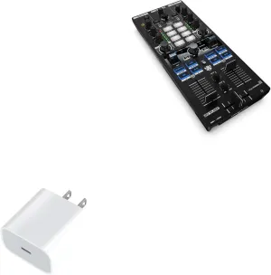 BoxWave Charger Compatible with Reloop Mixtour Pro - PD GAN miniCube (30W), 30W Tiny PD GAN Type-C Wall Charger - Winter White