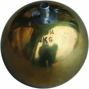Brass Hammer for Track & Field Athletes, Built to Last with Aluminum Handle and Hammer Wire, Available in 7.26 Kg/110mm, 6.00 Kg/110mm, and 4.00 Kg/85mm