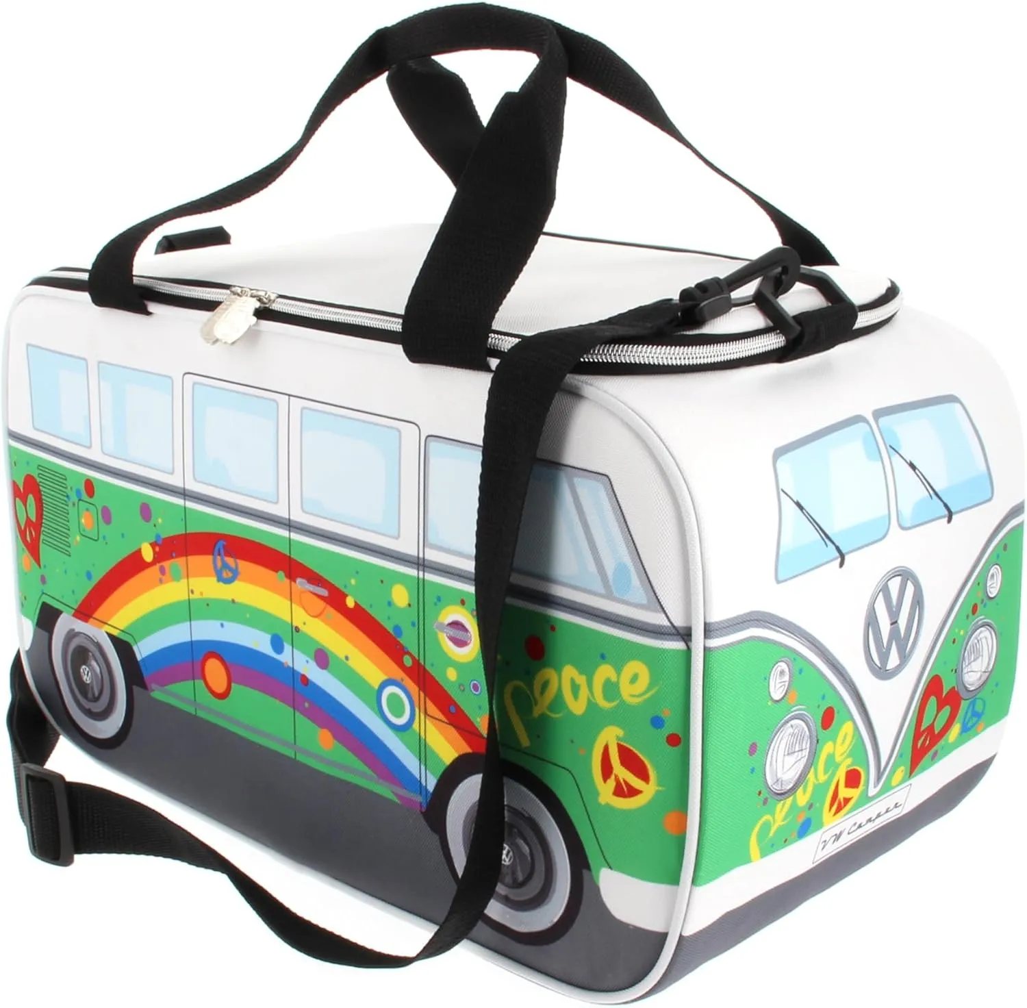 BRISA VW Collection - Volkswagen Insulated Cool-Warm Thermo Picnic Lunch Bag Box for Food in T1 Bus Design (25 Liters/6.6 Gallons)