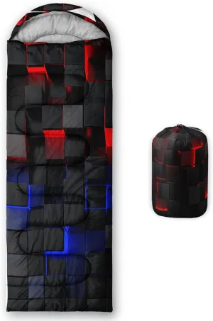 BSNTHO Camping Sleeping Bags,3 Season Warm & Cool Weather,Lightweight,Waterproof Sleeping Bags for Adults & Kids,Traveling,and Outdoors,Camping Gear Equipment