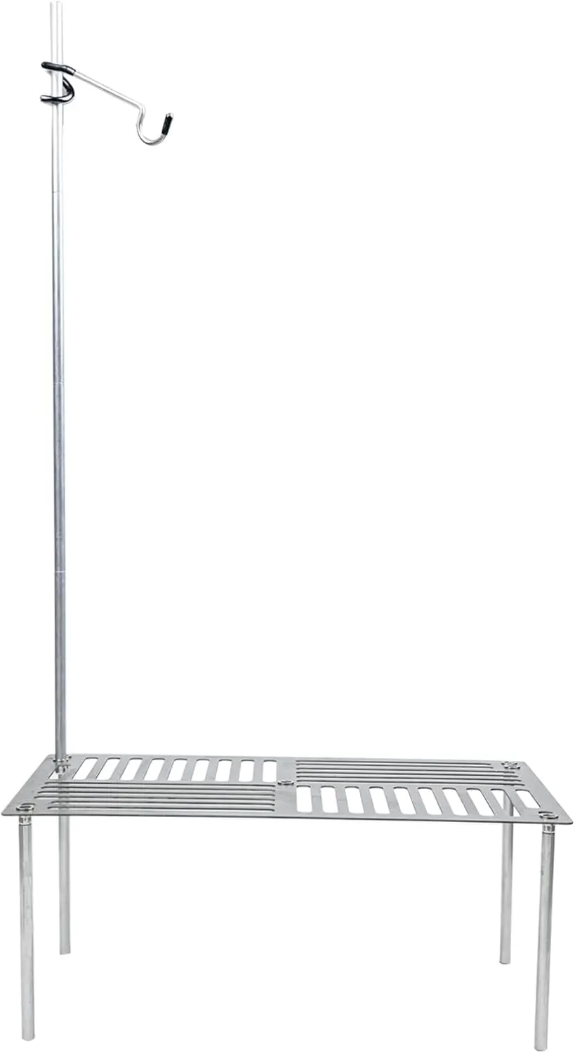 BT220 Ultralight Camping Table, Titanium, 2-in-1, Folding Design, Lightweight and Portable, Ultralight Backpacking Table for Solo Camping