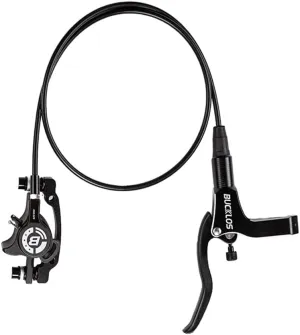 BUCKLOS MTB Hydraulic Disc Brakes for Mountain Bike, Left Front 800 mm Right Rear 1500mm Bike Hydraulic Brake Set Aluminum Alloy Levers with Calipers/PM/is Adapter fit eBike/Fat Bikes