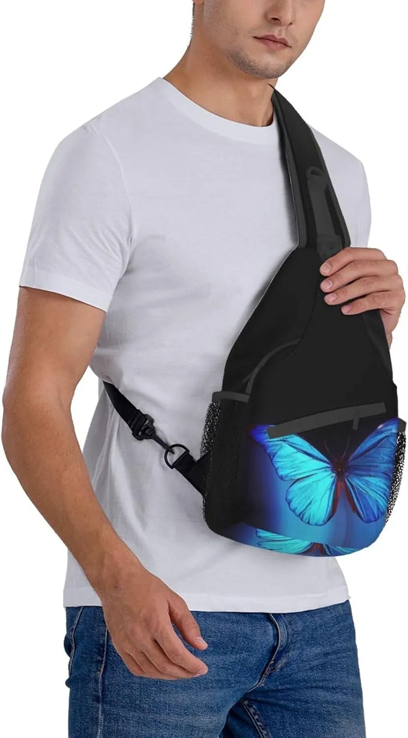 Butterfly Shoulder Bag Womens Sling Backpack Daypack Casual Backpack Hiking Bag Cute Backpack Bag