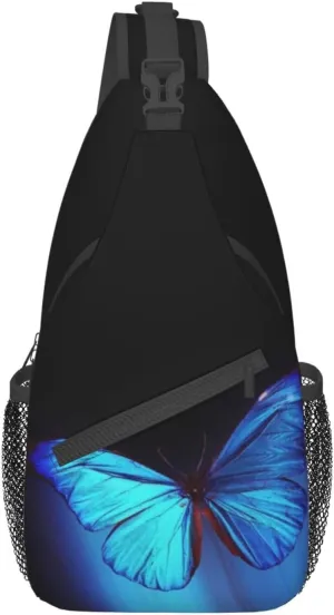 Butterfly Shoulder Bag Womens Sling Backpack Daypack Casual Backpack Hiking Bag Cute Backpack Bag